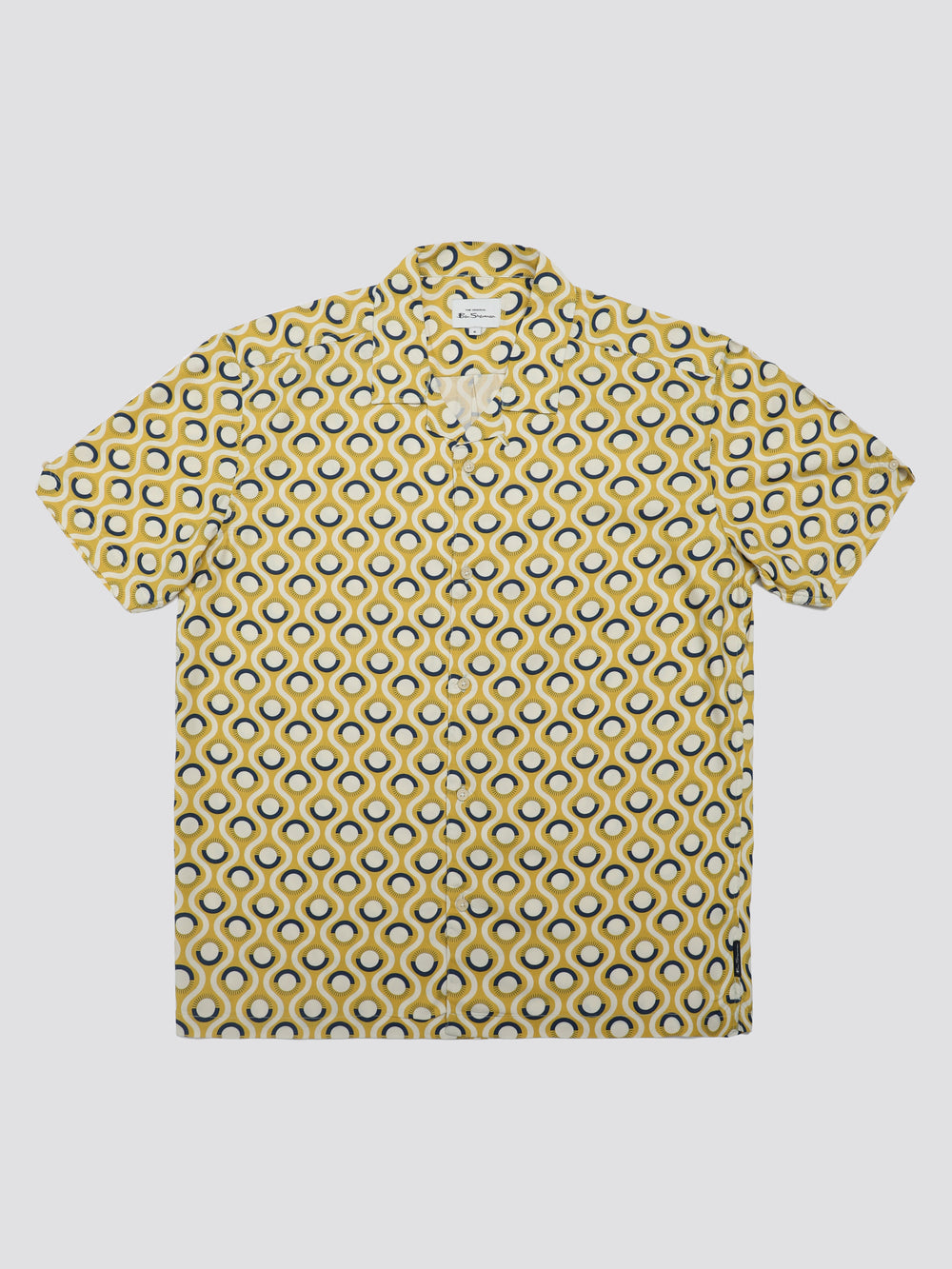 Yellow Ben Sherman Signature Retro Geo Shirts | ULQSDA-679