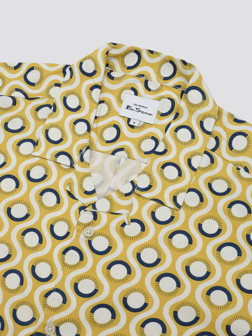 Yellow Ben Sherman Signature Retro Geo Shirts | ULQSDA-679